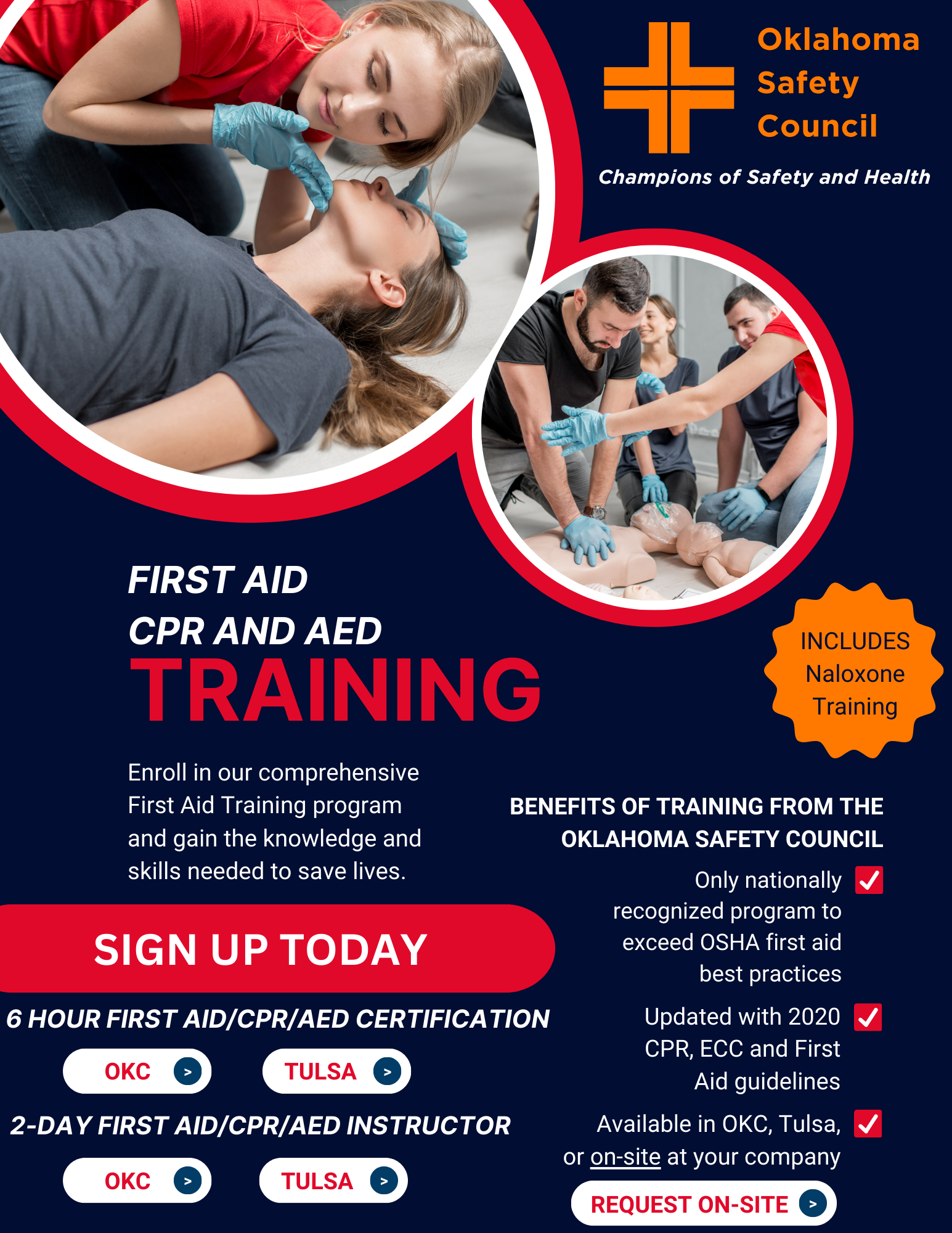 First Aid, CPR, AED Training Course – Oklahoma Safety Council